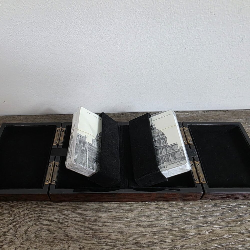 2006 Bombay Canada Lacquer Box Double Pop Up Playing Cards Set